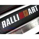 ปลอกหุ้มสายเบลท์ สีดำ เครฟล่า คาร์บอน ด้ายแดง ลาย RALLIART